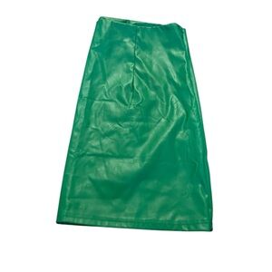 Green Vegan Leather skirt - 3xl